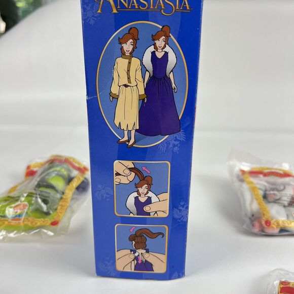 BURGER KIING Anastasia Toy Lot Kid's Club VTG 90s Hair Grow Doll Bartok Figures - Picture 7 of 9